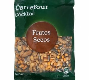 Cocktail de frutos secos Carrefour 500 g.