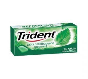 Chicles trident gragea hierbabuena