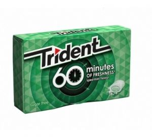 Chicles trident 60 minutos hierbabuena