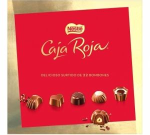 Bombones surtidos de chocolate Nestlé Caja Roja 200 g.