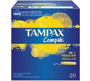 Tampon tampax compak regular 20u