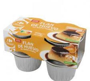 Flan de Huevo al Baño María Carrefour Pack 4x100 Gr.