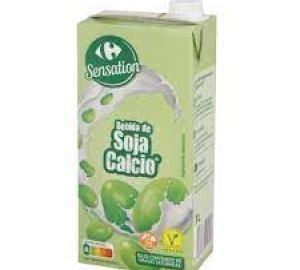 Bebida de Soja con Calcio Carrefour Brik 1 L.