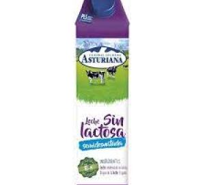 Leche Semidesnatada sin Lactosa Asturiana Envase 1 L.