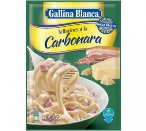 Tallarines a la carbonara Gallina Blanca 145 g.