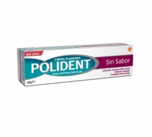 Crema fijadora para prótesis dentales sin sabor Polident 40 g.