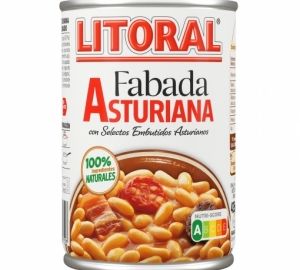 Fabada asturiana Litoral sin gluten y sin lactosa 435 g.