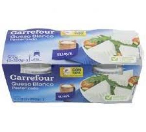 Queso Blanco Pasteurizado Natural Carrefour Pack 2x250 Gr.