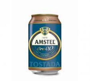 Cerveza Tostada 0,0% Alcohol Amstel Oro Lata 33 Cl.