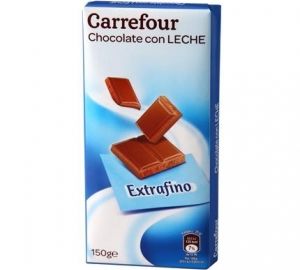 Chocolate con leche extrafino Carrefour 150 g.