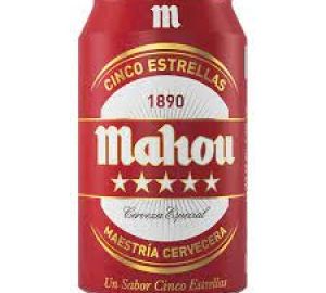 Cerveza Mahou 5 Estrell.Lata 33 Cl.5.5º