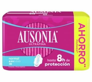 Compresas normal con alas ultrafina Ausonia 36 ud.