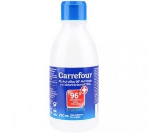 Alcohol 96º Carrefour 250 ml.