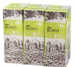 Vino Blanco Carrefour Pack De 3 Briks De 20 Cl.