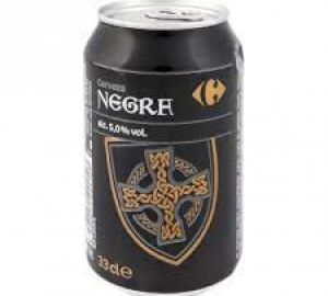 Cerveza Negra Carrefour Lata 33 Cl.