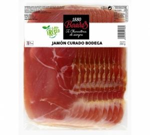 Jamón curado bodega Boadas 1880 sin gluten sin lactosa 200 g.