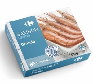 Gambón grande crudo Carrefour 500 g.