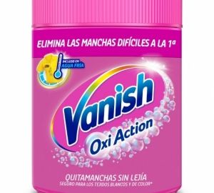 Quitamanchas ropa en polvo de color sin lejía Vanish Oxi-Action 450 g.