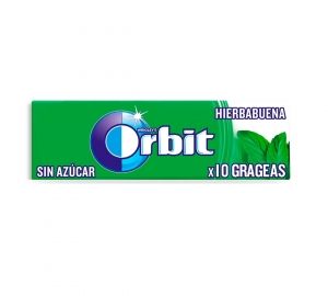 Chicles orbit grageas hierbabuena