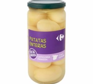 Patatas Enteras Sin Sal Añadida En Tarro Carrefour 400 Gr.