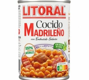 Cocido madrileño Litoral sin gluten y sin lactosa 440 g.