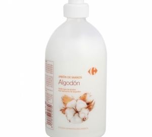 Jabón de manos algodón Carrefour 500 ml.