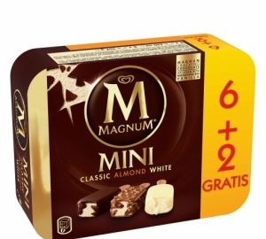 Surtido mini bombón helado Magnum pack de 8 unidades de 44 g.