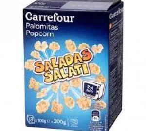 Palomitas Saladas Microondas Carrefour Pack 3x100 Gr.