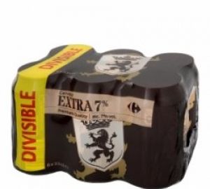 Cerveza Carrefour Extra 7% Pack De 6 Latas De 33 Cl.