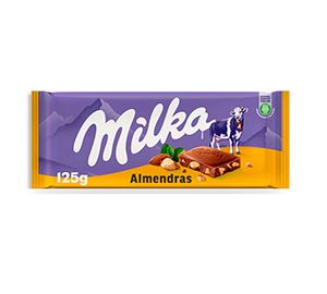 Chocolate con almendras milka 125g