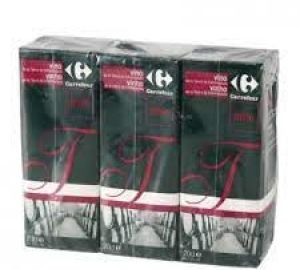 Vino Tinto Carrefour Pack De 3 Briks De 20 Cl.