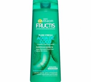 Champú fortificante Pure Fresh Agua de Coco para raíces grasas y puntas secas Garnier-Fructis 360 ml