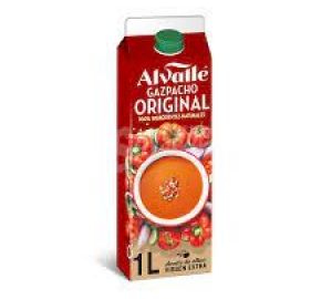 Gazpacho Original Refrigerado Alvalle Envase 1 L.