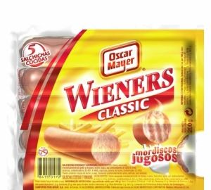 Salchichas classic Wieners Oscar Mayer sin gluten 200 g.