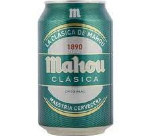 Cerveza Clásica Mahou Lata 33 Cl.