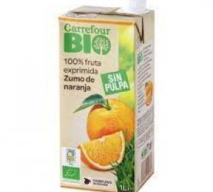 Zumo de Naranja Ecológico Carrefour Bio Brik 1 L.