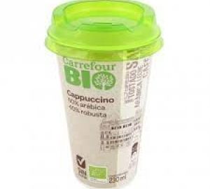 Café Latte Cappuccino Eco Carrefour Bio sin Gluten 230 Ml.