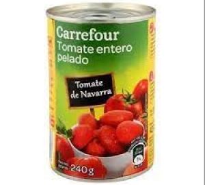 Tomate Natural Pelado Carrefour 480 Gr.