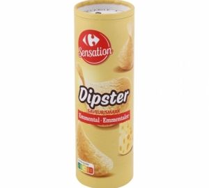 Patata Sabor Queso Dipster Carrefour 175 Gr.