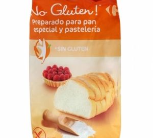 Harina para pan y pastelería Carrefour No Gluten sin gluten 1 kg.