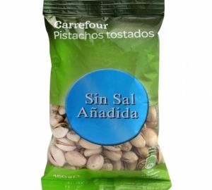 Pistachos tostados sin sal añadida Carrefour 150 g.