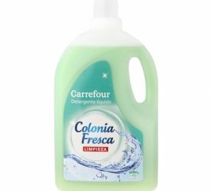 Detergente líquido Colonia Fresca Carrefour 40 lavados.