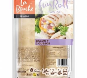 Flauta bacon 2 quesos Fun Roll La Broche 275 g.