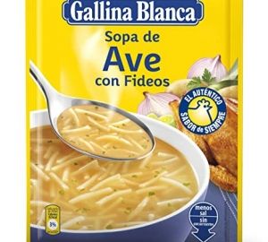 Sopa de Ave con Fideos Gallina Blanca Sobre 76 Gr.