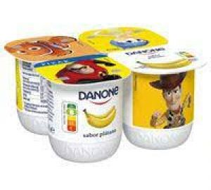 Yogur de Plátano Danone Pack 4x120 Gr.