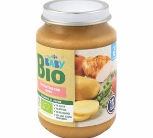 Tarrito de verduritas con pavo desde 6 meses ecológico Carrefour Baby Bio 200 g