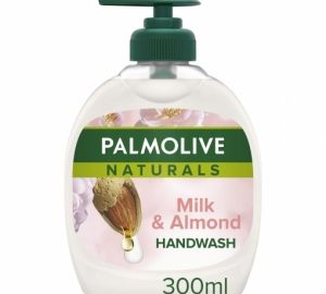 Jabón de manos líquido con leche de almendra limpieza y cuidado Naturals Palmolive 300 ml.