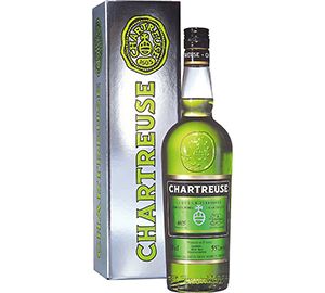 Chartreuse licor de hierbas etiqueta verde