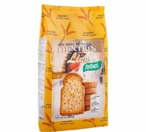 Pan integral dextrin tostado con semillas de lino Santiveri 300 g.