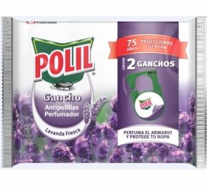 Colgador antipolillas perfumador lavanda fresca Polil 2 ud.